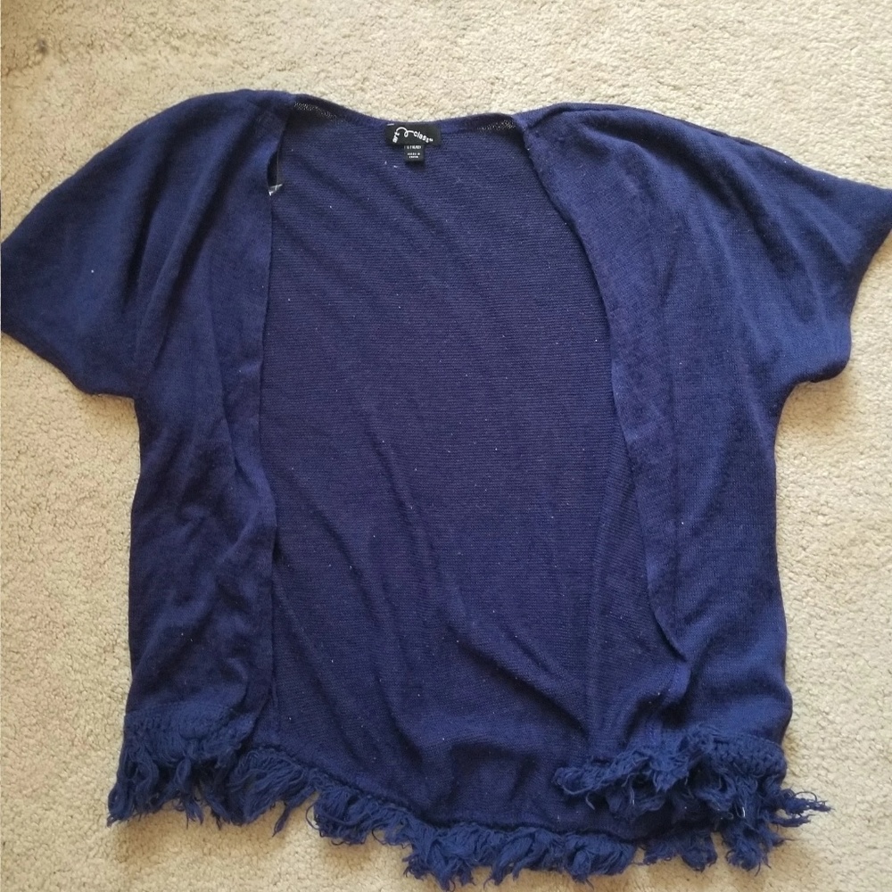 Navy Blue Coverup Shall